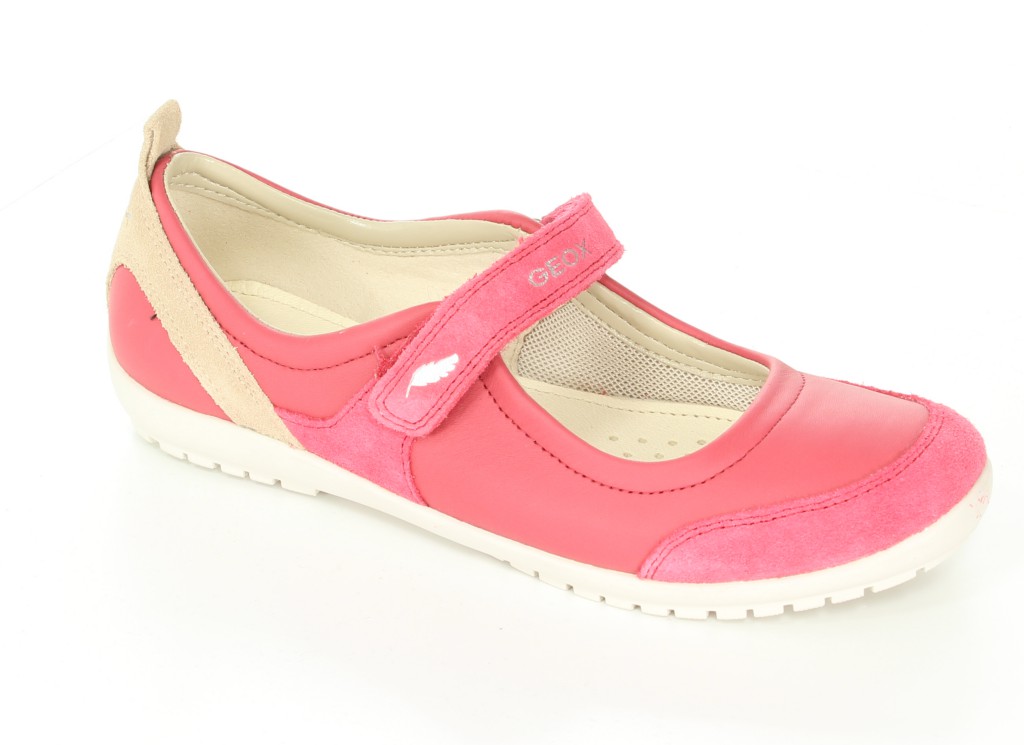 Geox Półbuty J4281D Cherry/Skin r.32-36