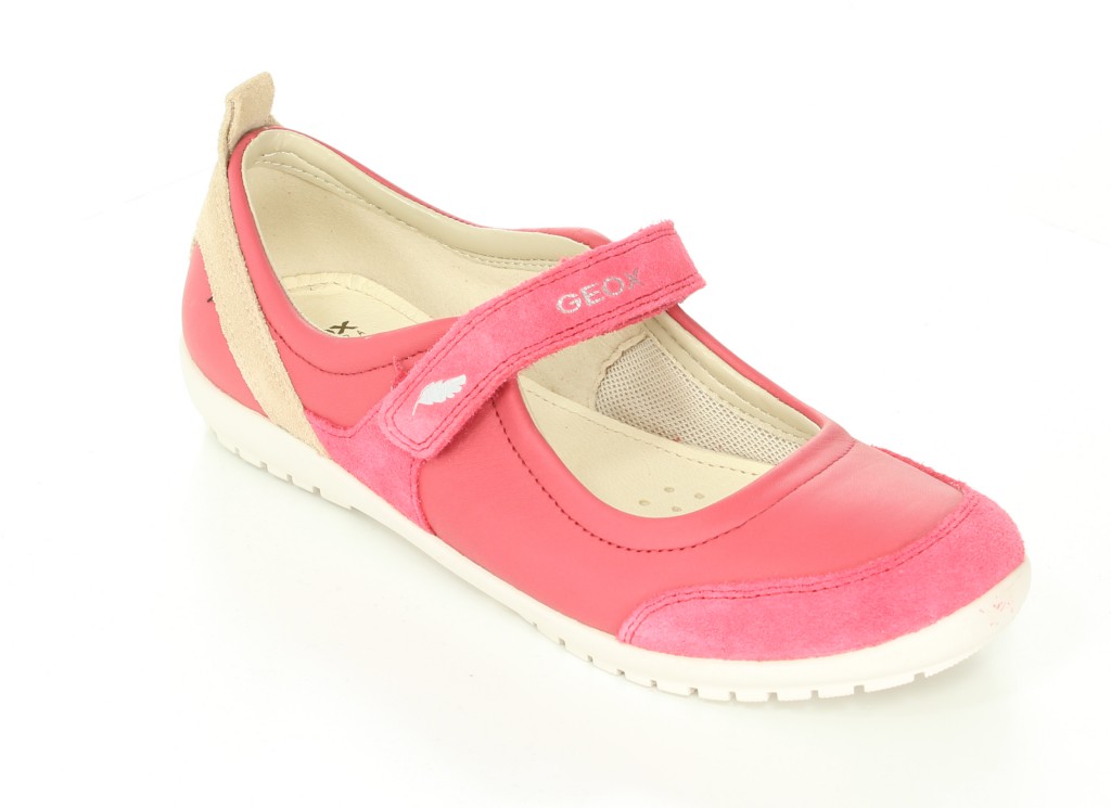 Geox Półbuty J4281D Cherry/Skin r.32-36