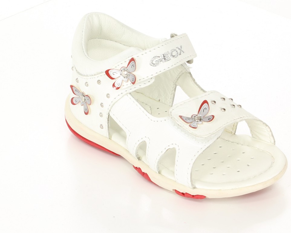 Geox Sandały B4238B Biały/Czerwony 20-25
