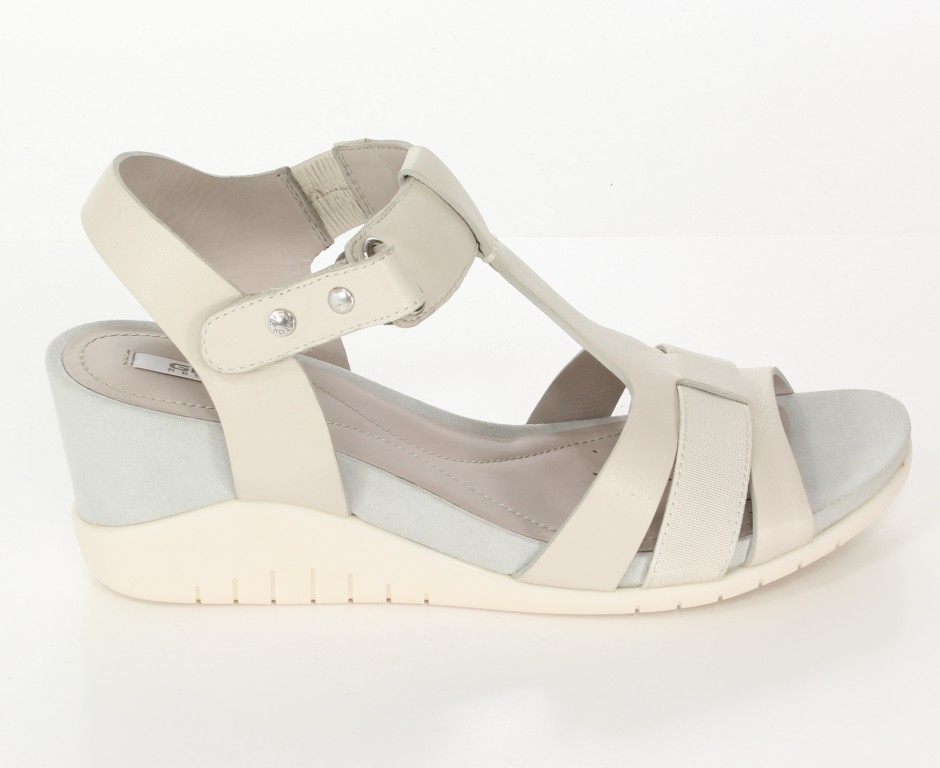 Geox Sandały D4274A Jasny Szary