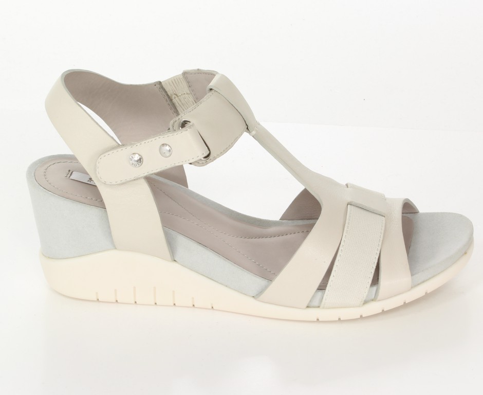 Geox Sandały D4274A Jasny Szary