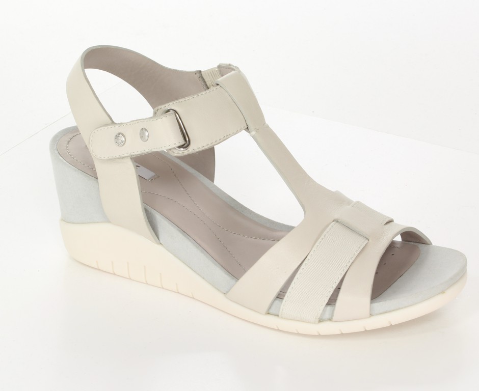 Geox Sandały D4274A Jasny Szary