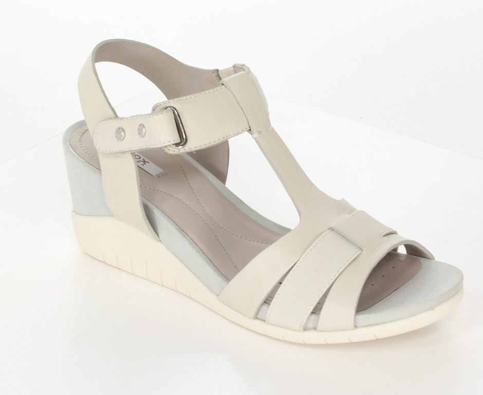 Geox Sandały D4274A Jasny Szary