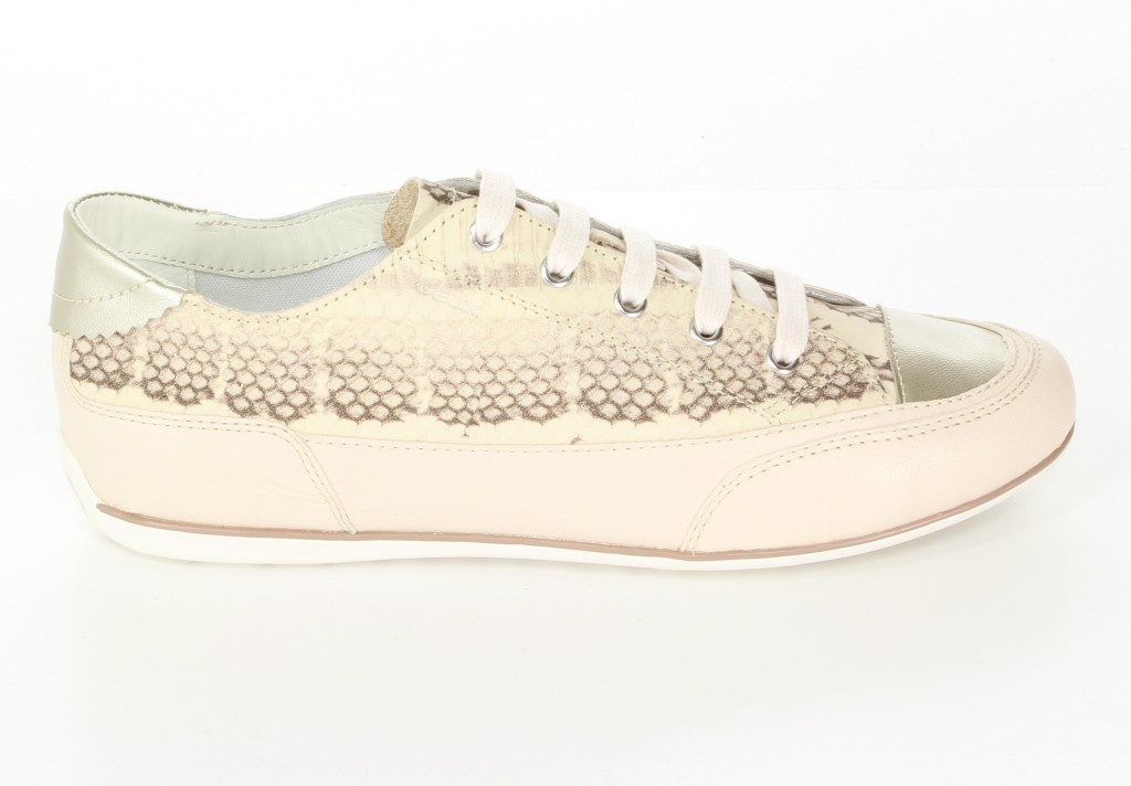 Geox Półbuty D4260A Milk/Skin