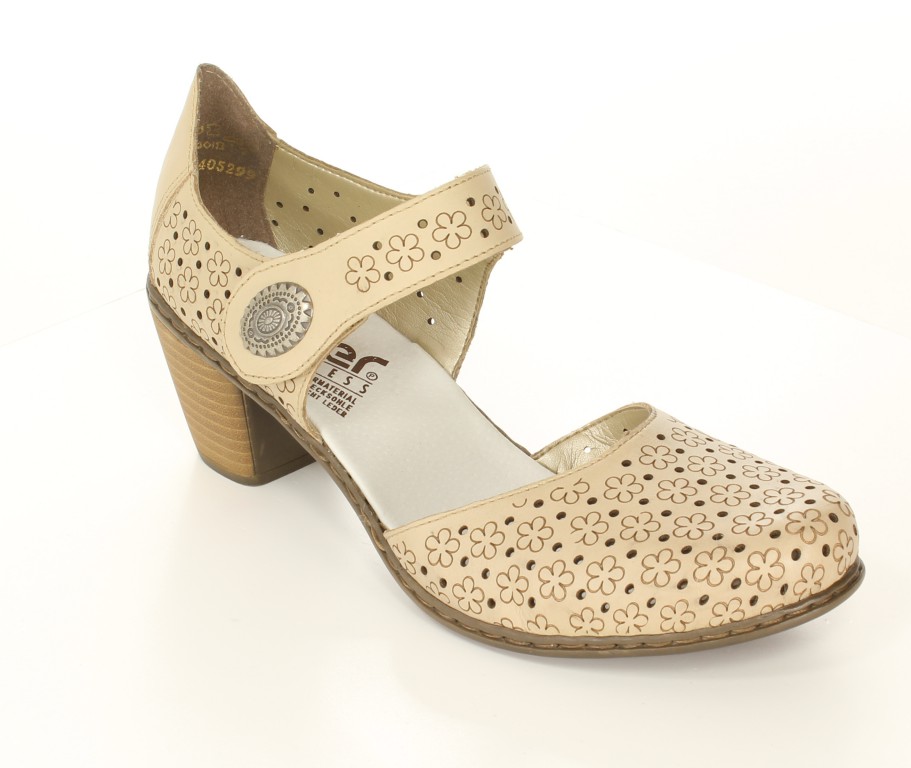 Rieker Czółenka 40987-60 Beige 