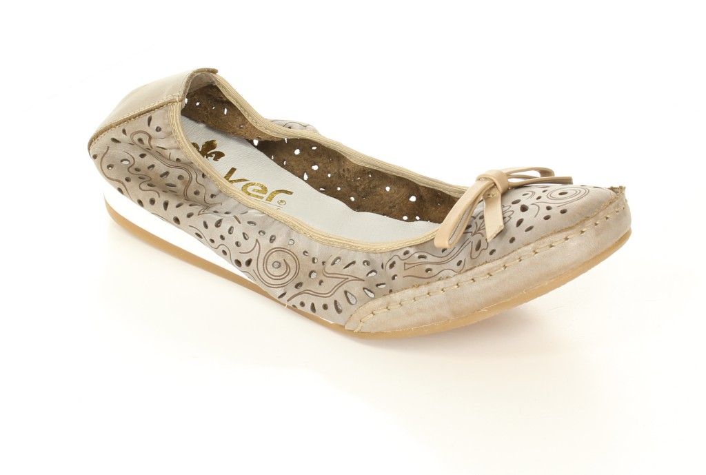 Rieker Baleriny 41287-62 Beige 