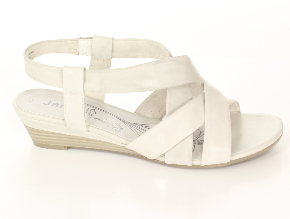 Jana Sandały 8-28312-22 Off/White/Comb