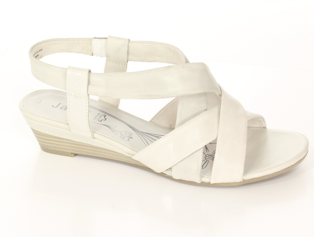 Jana Sandały 8-28312-22 Off/White/Comb