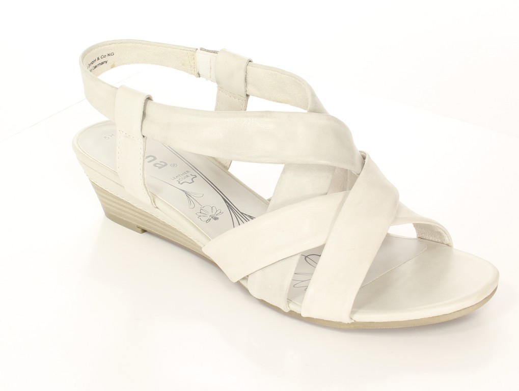 Jana Sandały 8-28312-22 Off/White/Comb