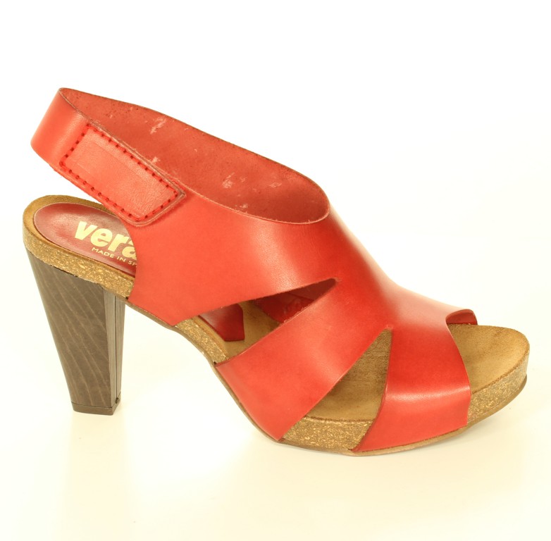 Verano Sandały 4035 Piel Napack Rosso