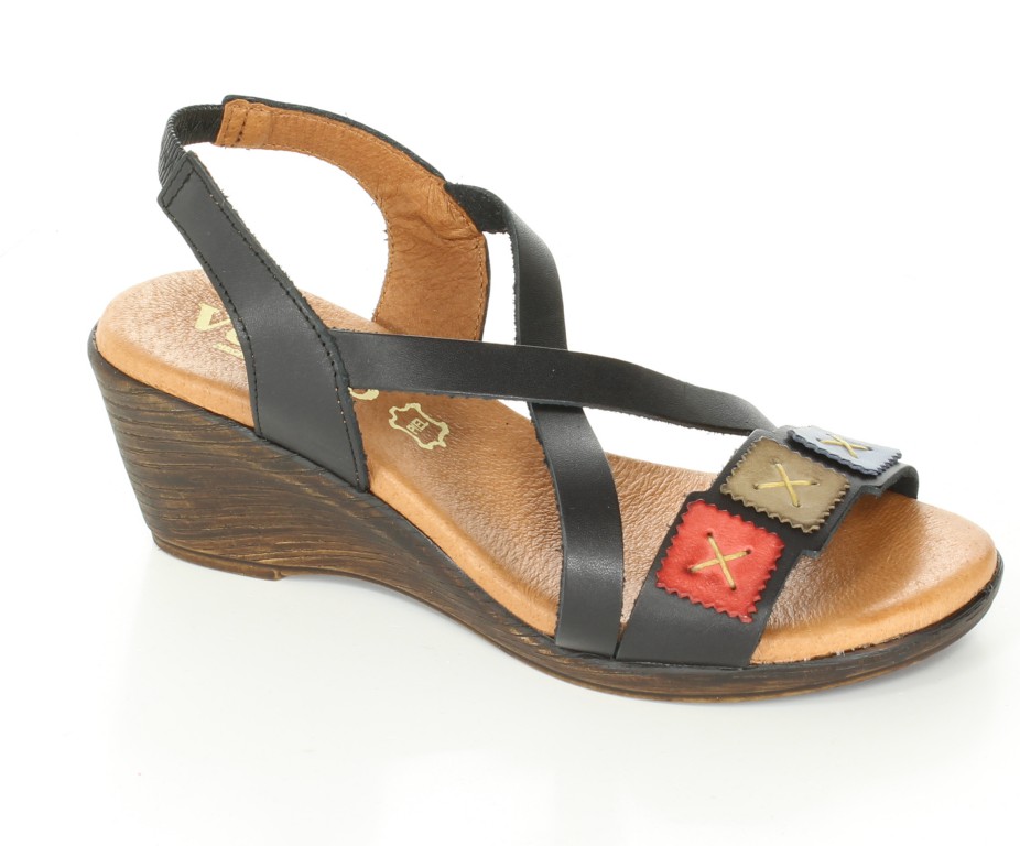 Verano Sandały 1745 Negro Multi 