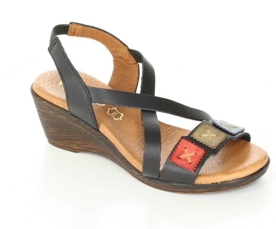 Verano Sandały 1745 Negro Multi 