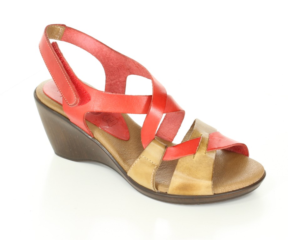 Verano Sandały 5010 Rojo Beige