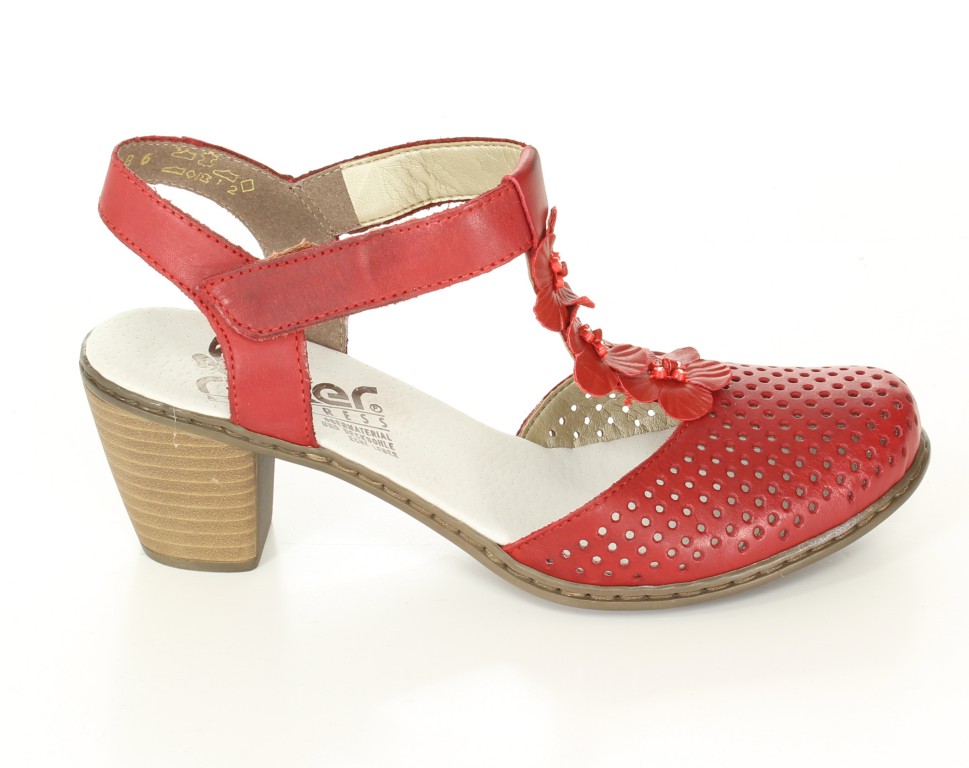 Rieker Czółenka 40996-33 Rot Red 