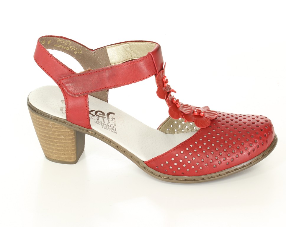 Rieker Czółenka 40996-33 Rot Red 