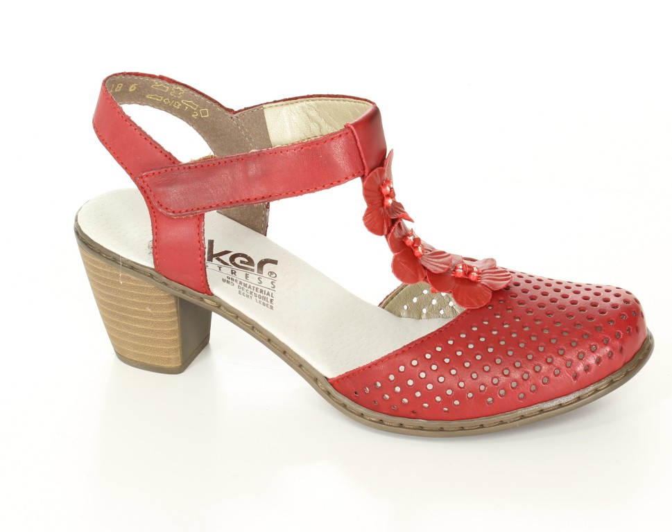 Rieker Czółenka 40996-33 Rot Red 