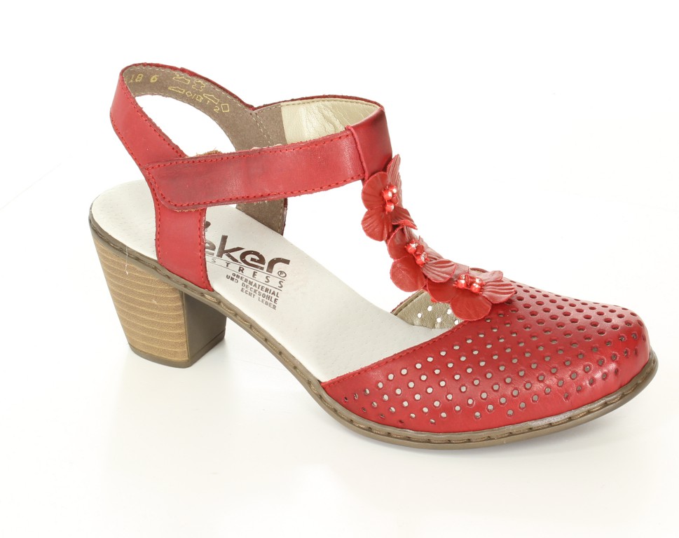 Rieker Czółenka 40996-33 Rot Red 