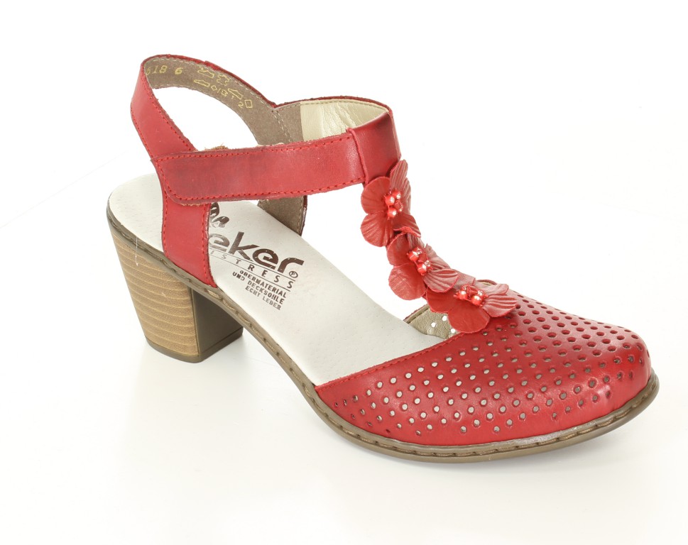 Rieker Czółenka 40996-33 Rot Red 
