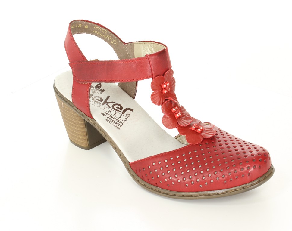 Rieker Czółenka 40996-33 Rot Red 