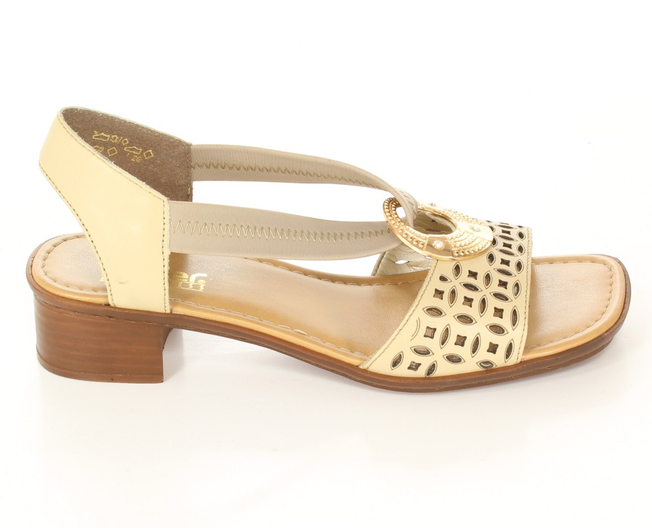 Rieker Czółenka 62667-60 Beige Beige 