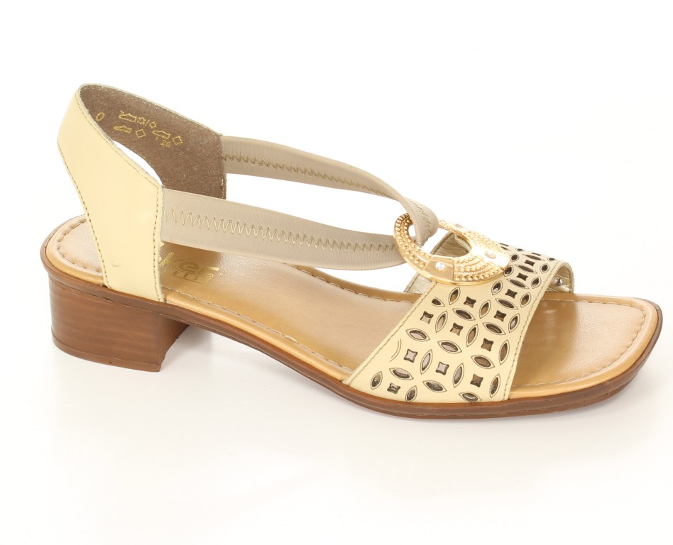 Rieker Czółenka 62667-60 Beige Beige 