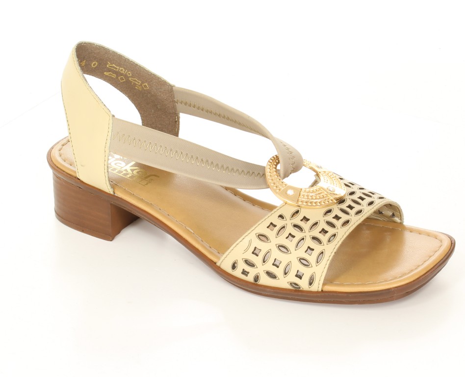 Rieker Czółenka 62667-60 Beige Beige 