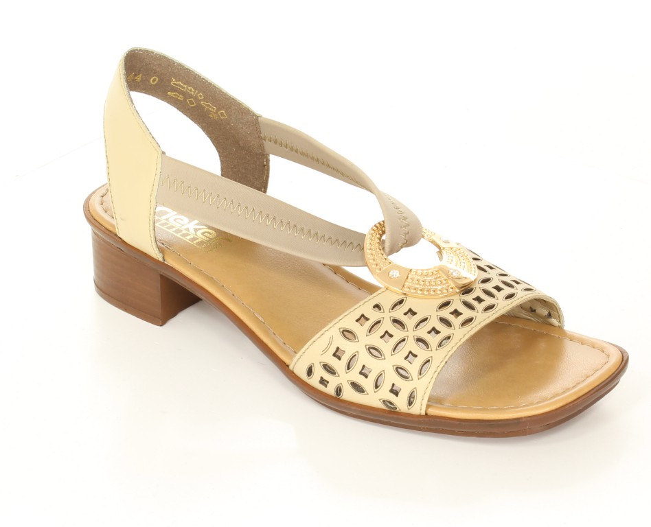 Rieker Czółenka 62667-60 Beige Beige 