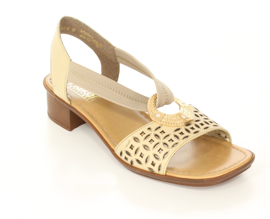 Rieker Czółenka 62667-60 Beige Beige 