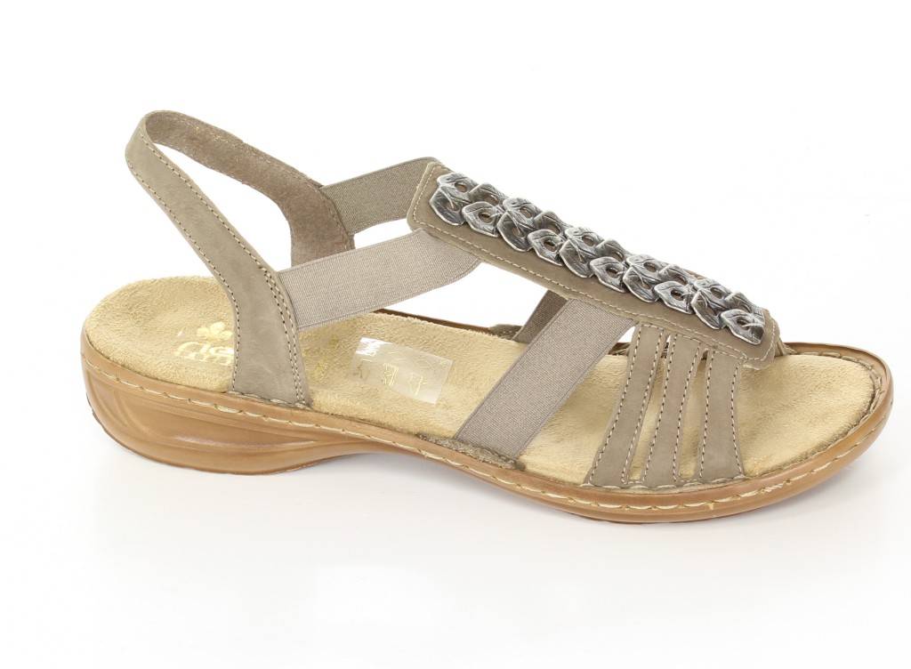 Riekrer Sandały 67271-64 Beige Beige 
