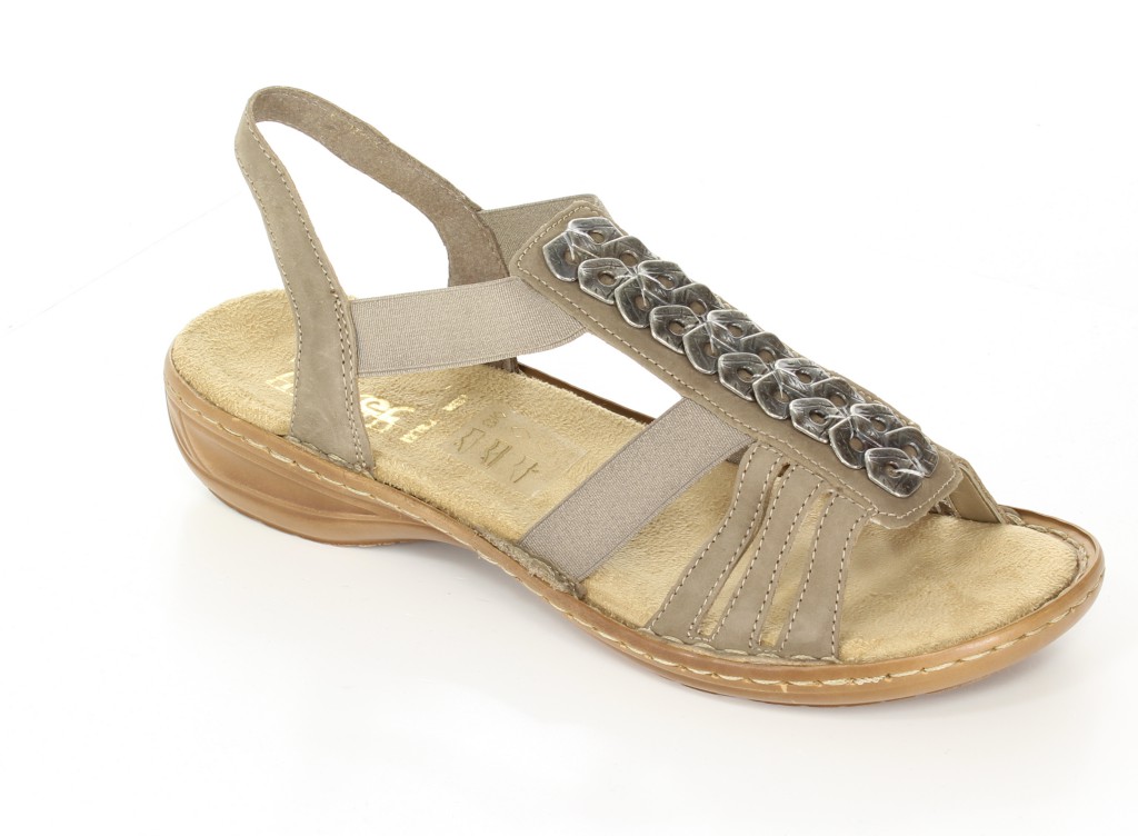 Riekrer Sandały 67271-64 Beige Beige 