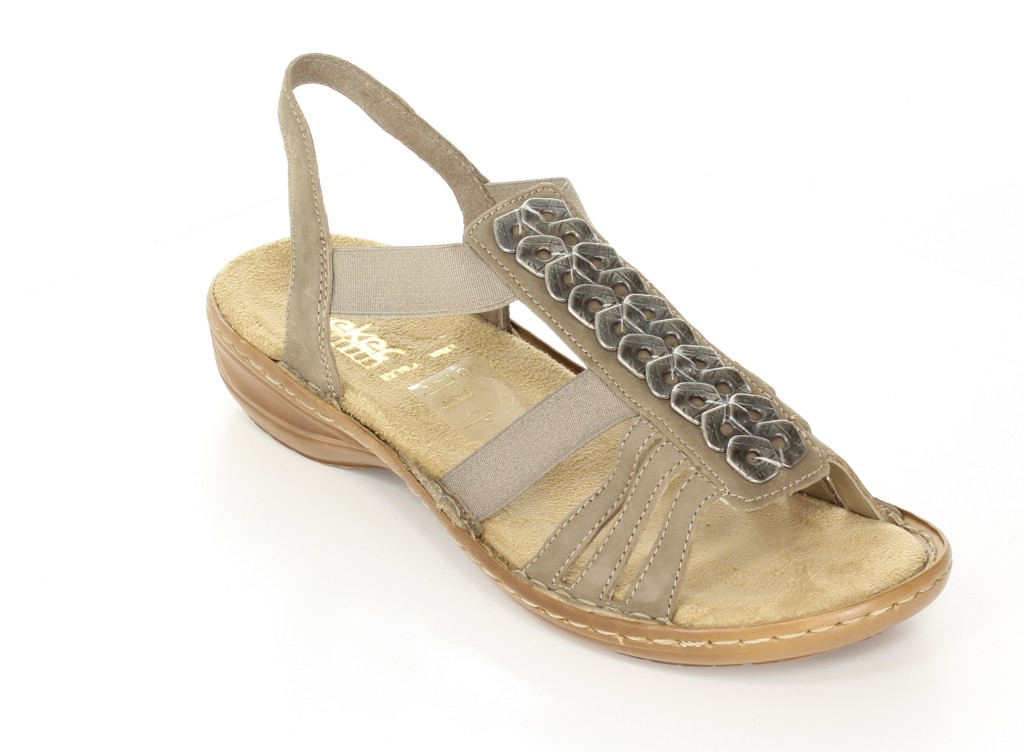 Riekrer Sandały 67271-64 Beige Beige 