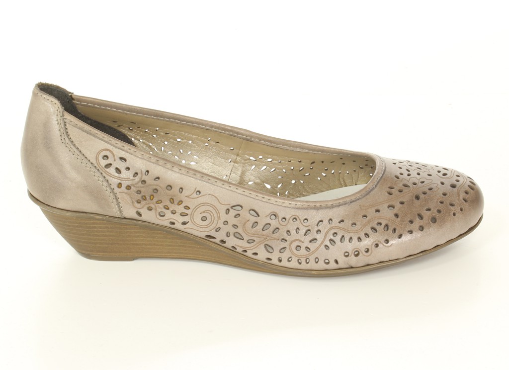 Rieker Czółenka 43265-42 Grau Grey