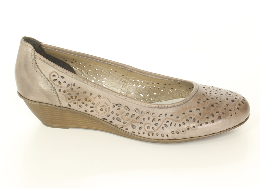 Rieker Czółenka 43265-42 Grau Grey