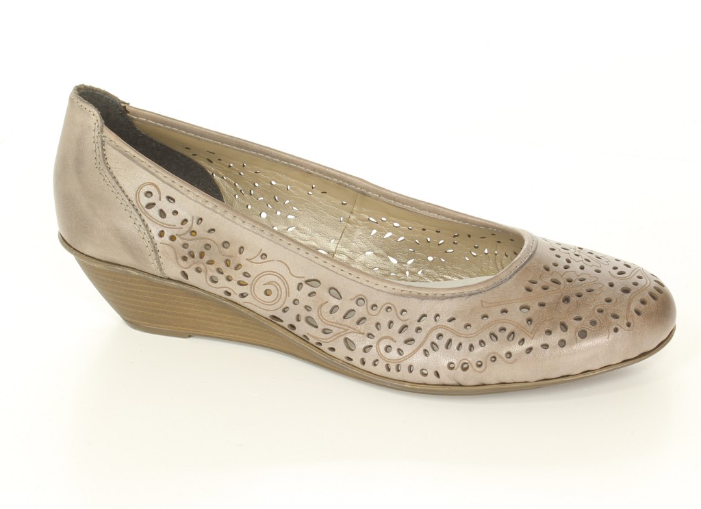 Rieker Czółenka 43265-42 Grau Grey