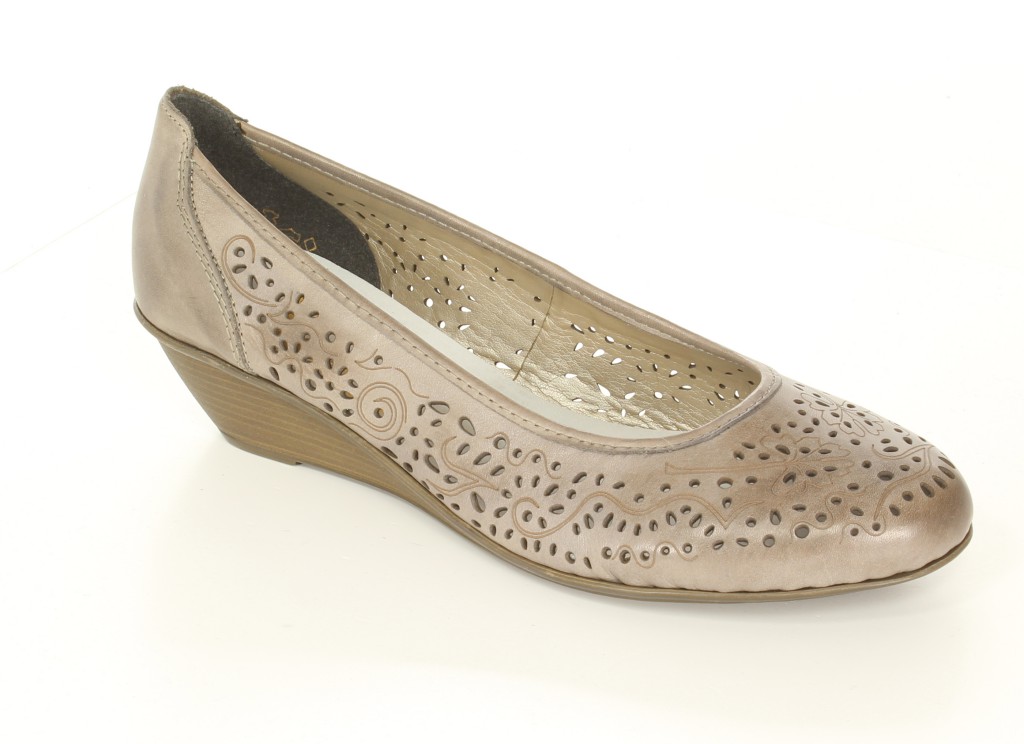 Rieker Czółenka 43265-42 Grau Grey