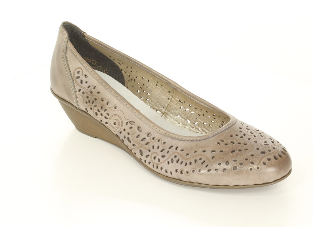 Rieker Czółenka 43265-42 Grau Grey