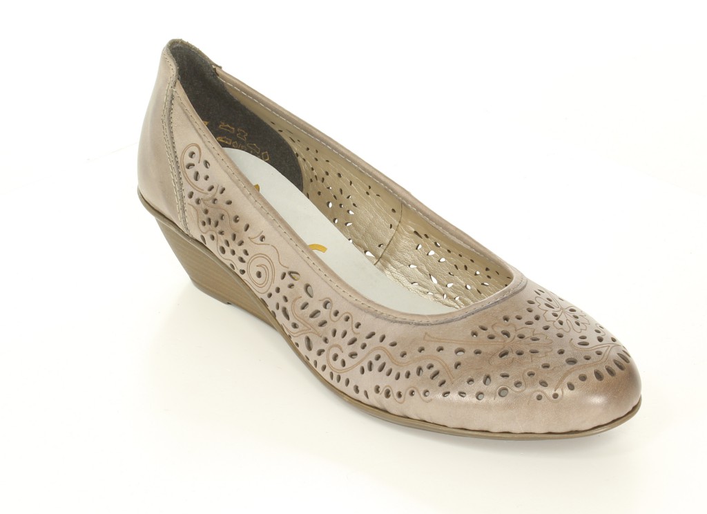 Rieker Czółenka 43265-42 Grau Grey