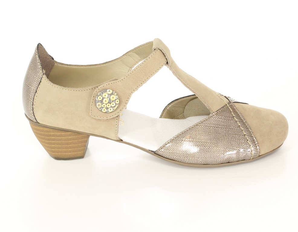 Rieker Czółenka 41744-60 Beige 