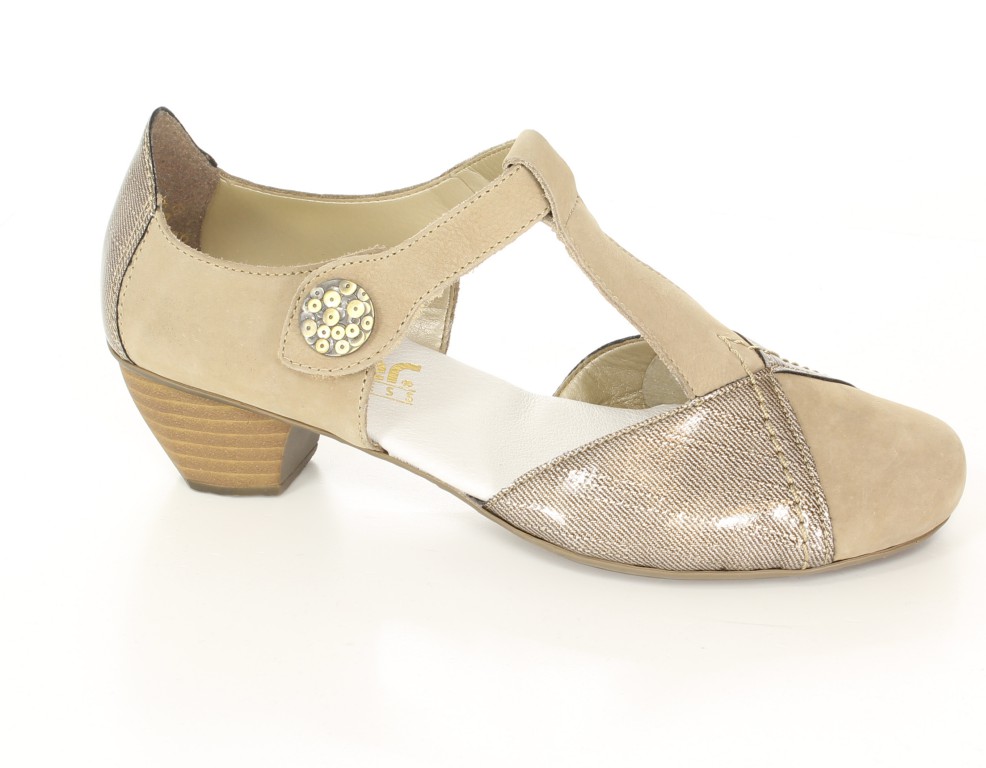 Rieker Czółenka 41744-60 Beige 