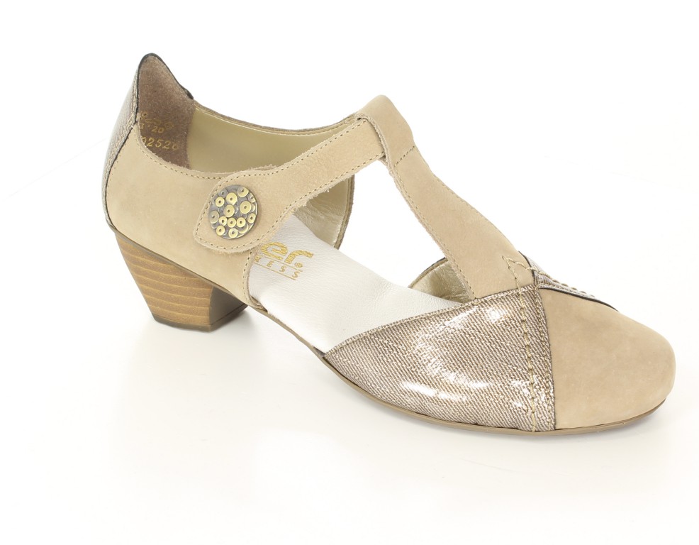 Rieker Czółenka 41744-60 Beige 