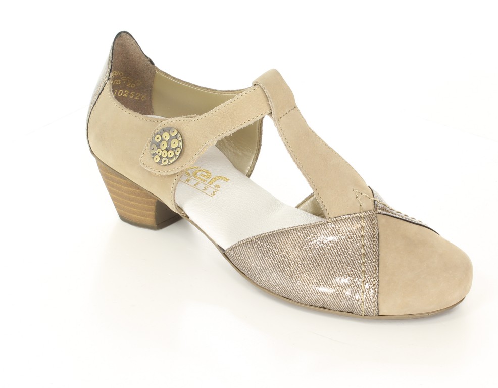 Rieker Czółenka 41744-60 Beige 