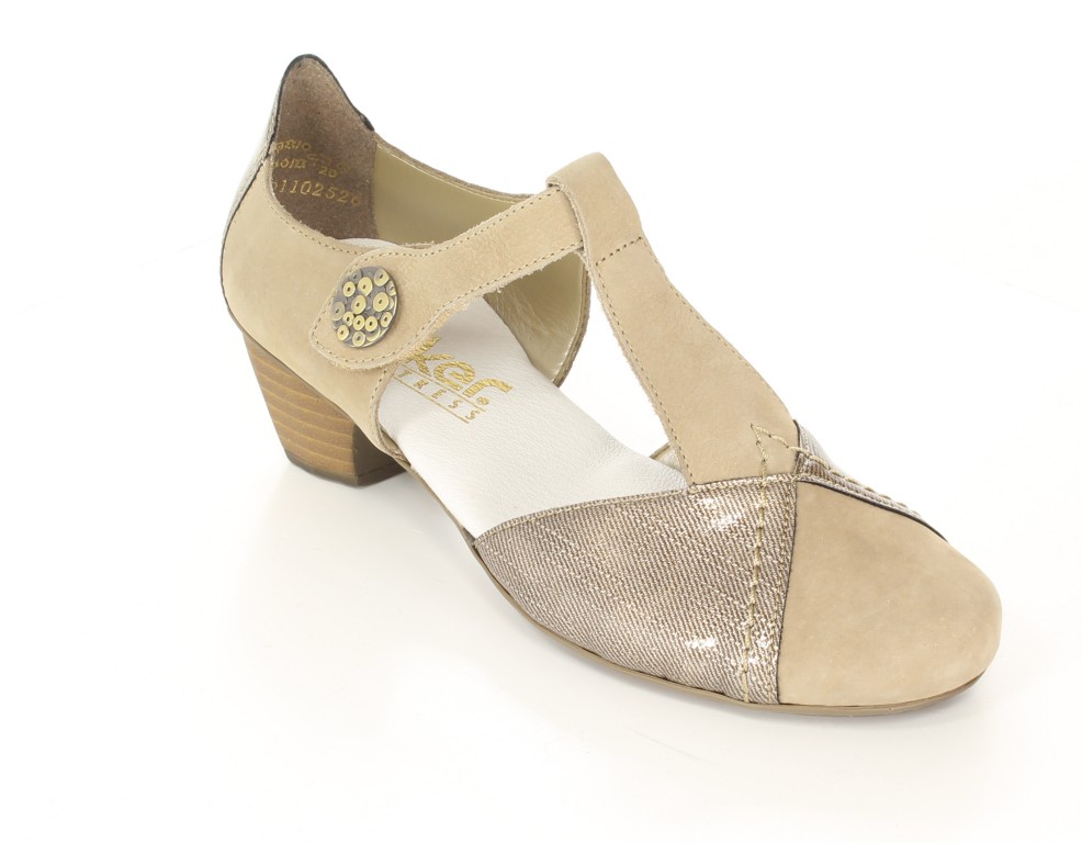 Rieker Czółenka 41744-60 Beige 