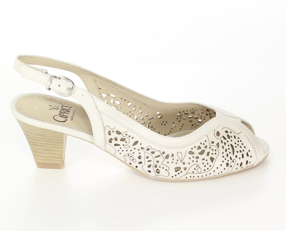 Caprice Czółenka 9-29606-32 Off White 