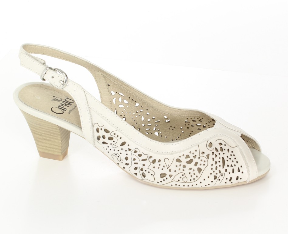 Caprice Czółenka 9-29606-32 Off White 