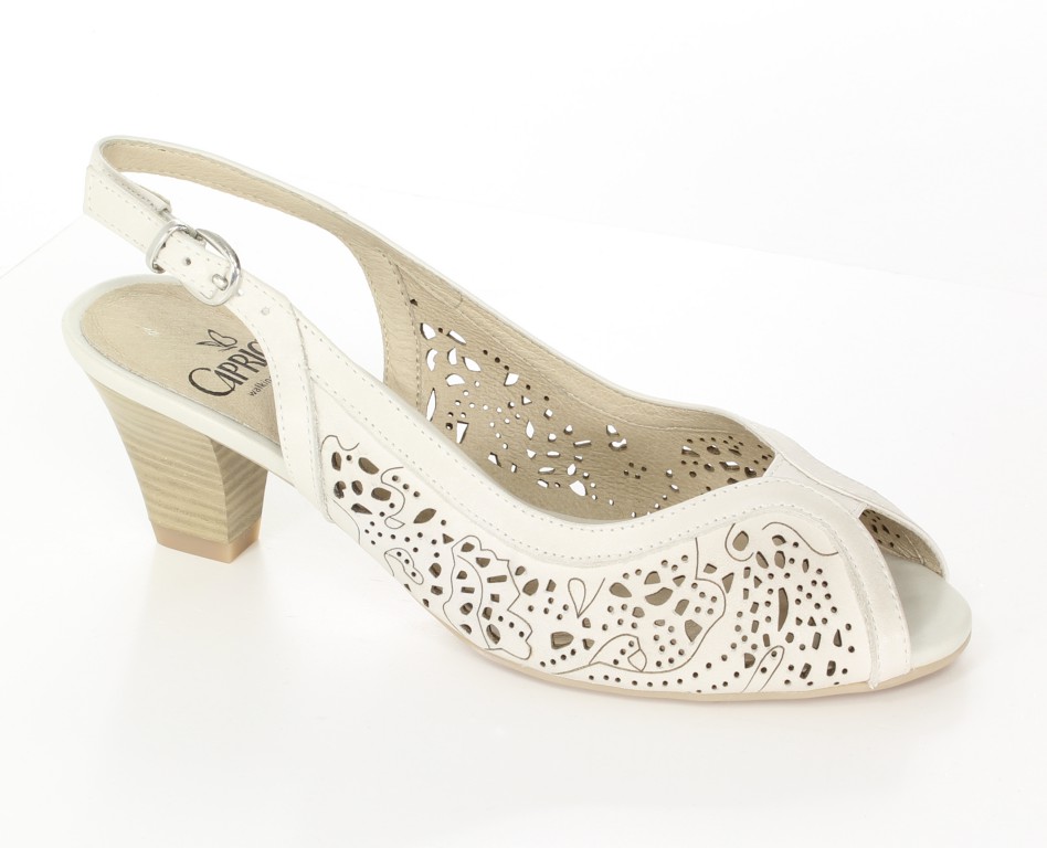 Caprice Czółenka 9-29606-32 Off White 
