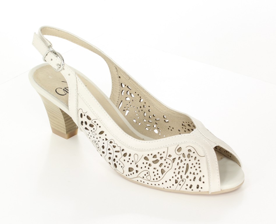 Caprice Czółenka 9-29606-32 Off White 