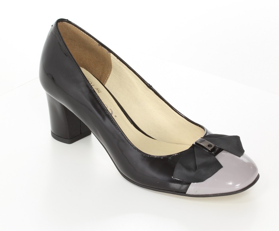 Tomex Czółenka 1508 Czarny+ Grafit 