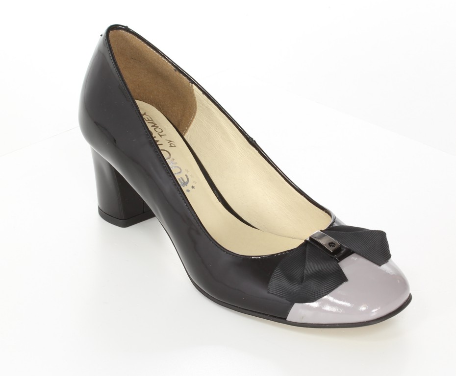 Tomex Czółenka 1508 Czarny+ Grafit 