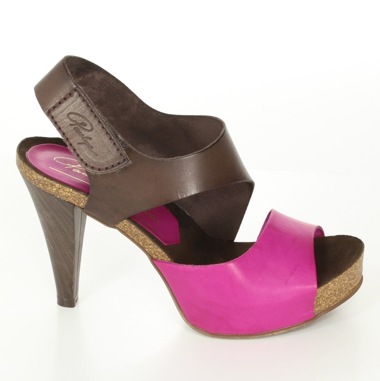 Penelope  Sandały  3022 Moka-Magenta