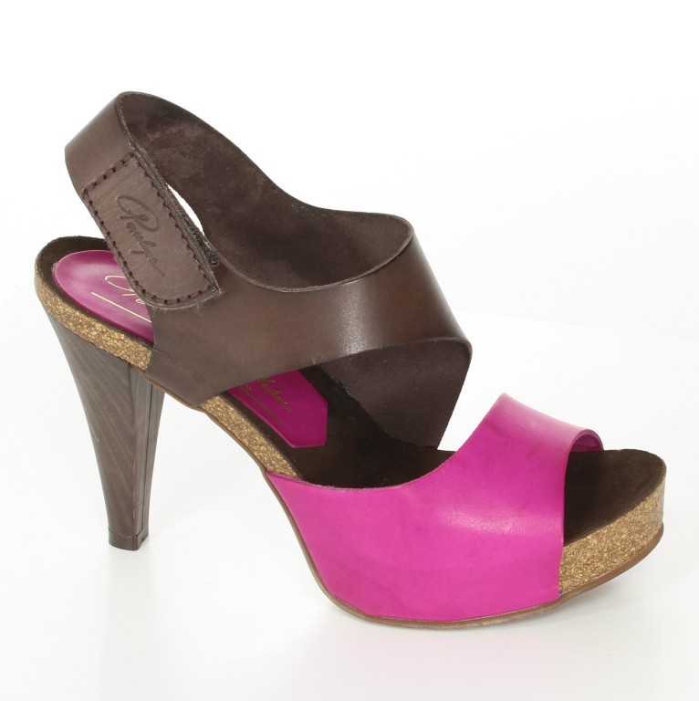 Penelope  Sandały  3022 Moka-Magenta